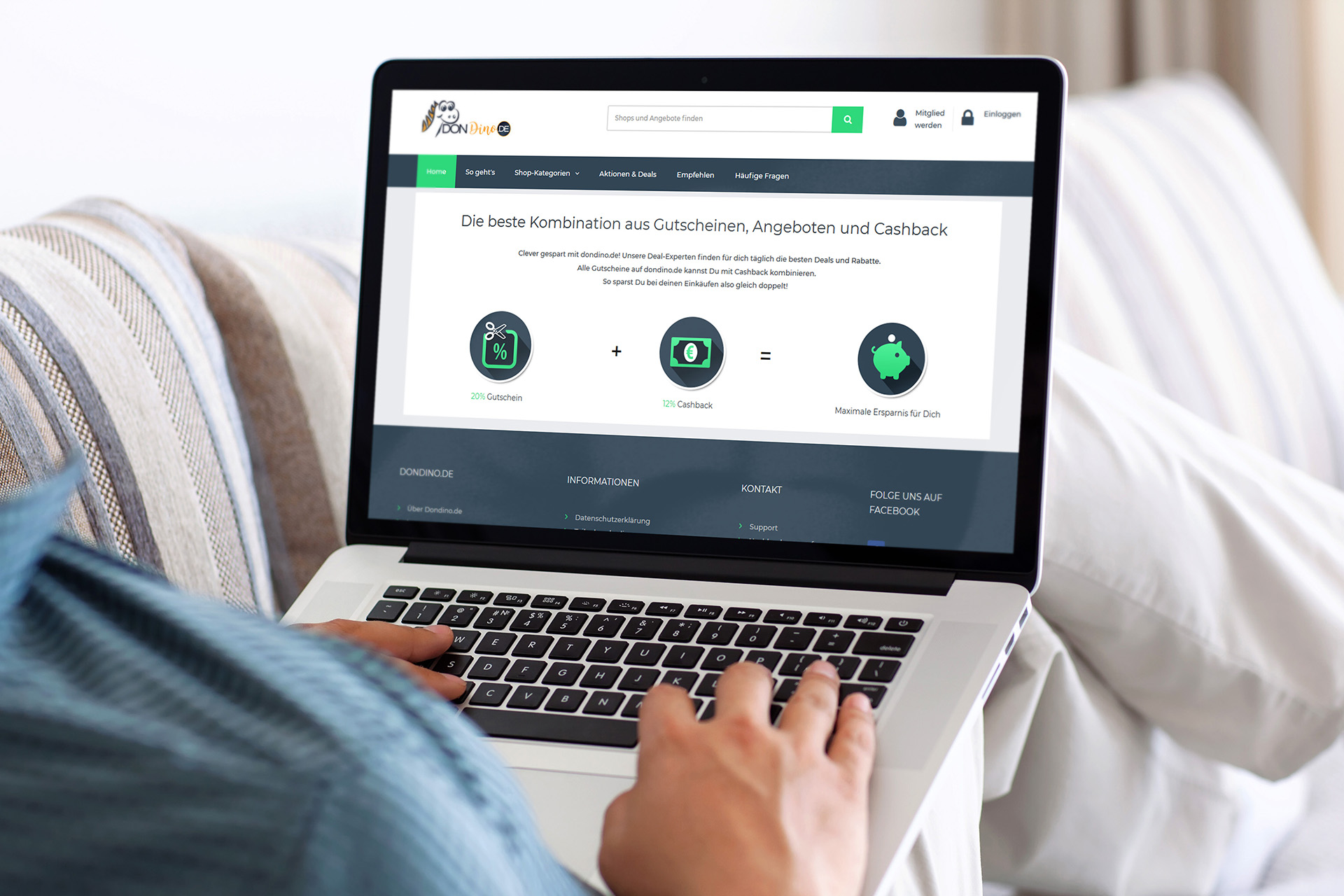 dondino - Webentwicklung eines Paid4-System mit Cashback und Paidmails dondino - Webentwicklung eines Paid4-System mit Cashback und Paidmails